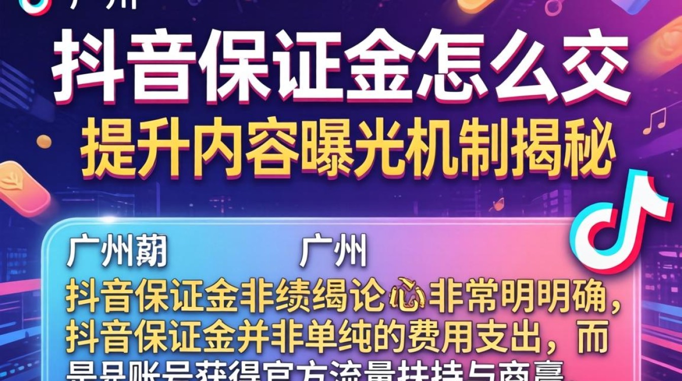 抖音保证金缴纳流程与提升内容曝光机制揭秘