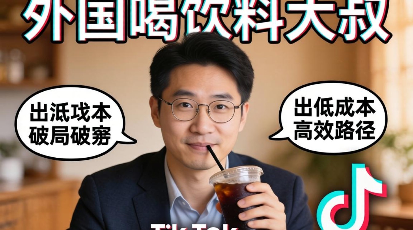 TikTok 外国喝饮料大叔出海运营指南