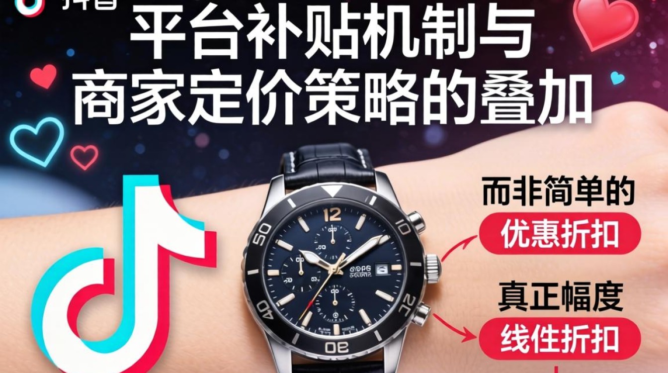 抖音上买手表打折怎么算