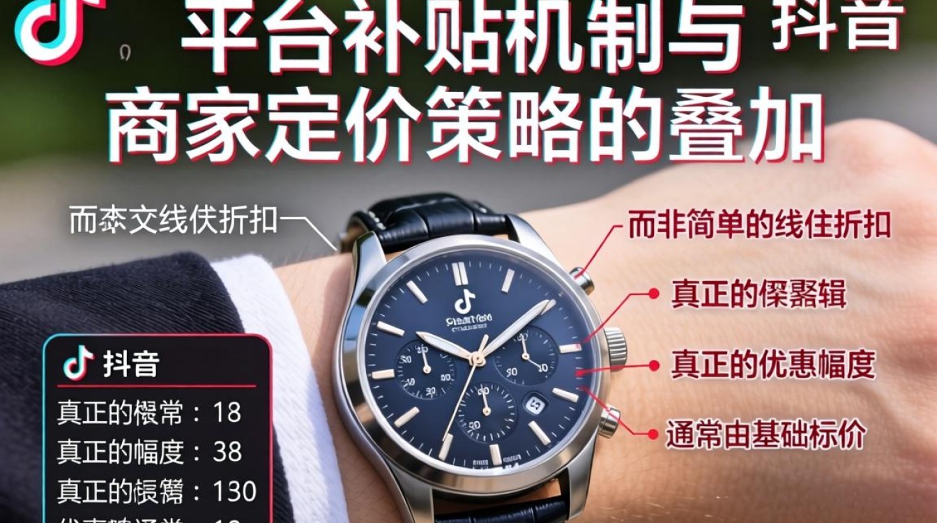 抖音上买手表打折怎么算