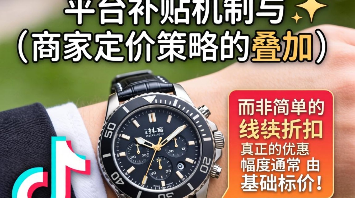 抖音上买手表打折怎么算
