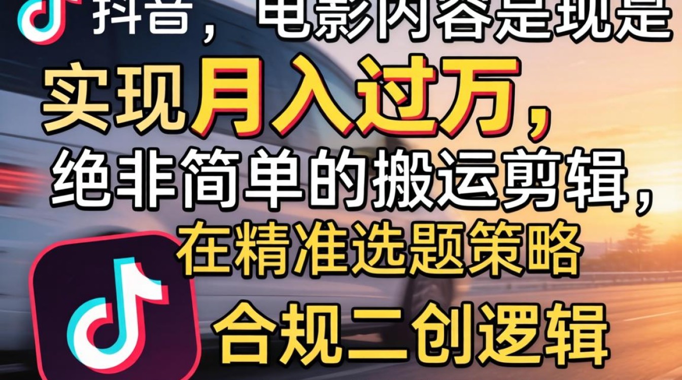 抖音电影变现技巧与月入过万方法