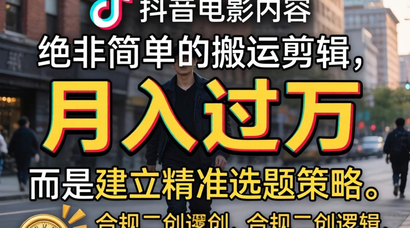 抖音电影变现技巧与月入过万方法
