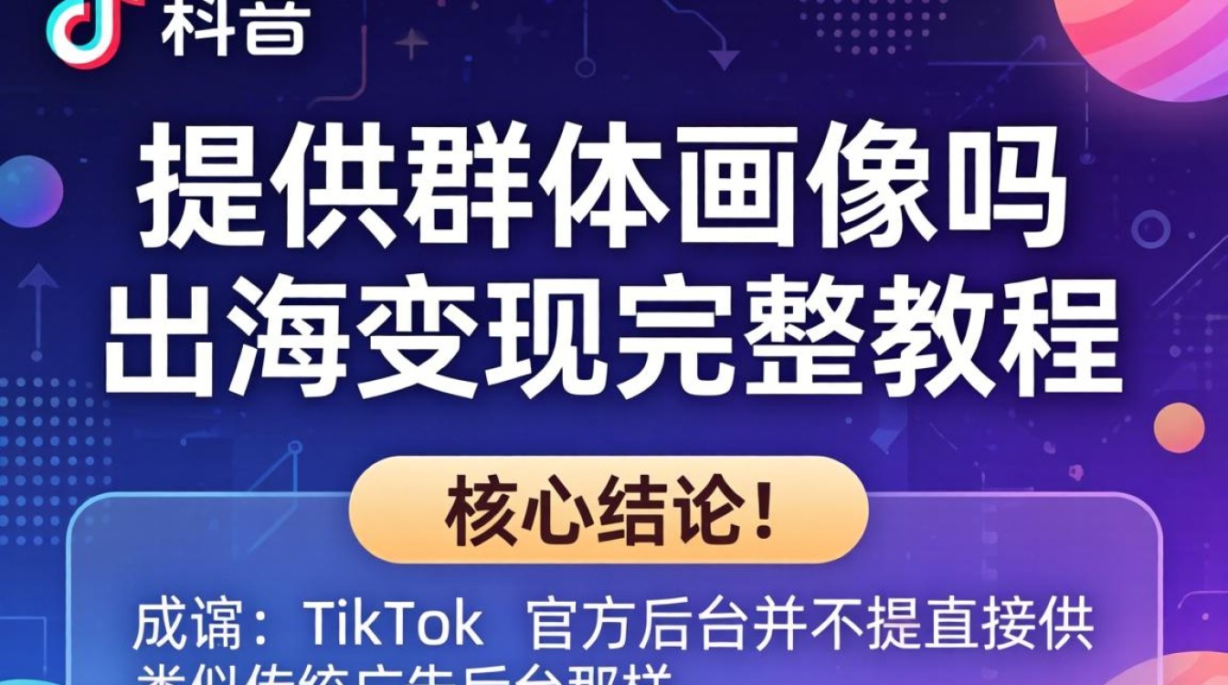 TikTok 提供群体画像吗