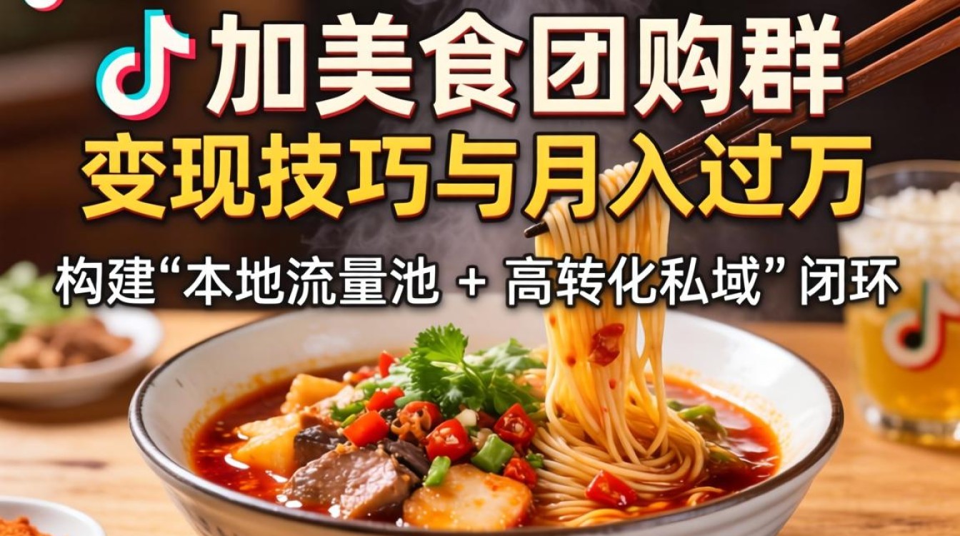 美食团购变现技巧月入过万