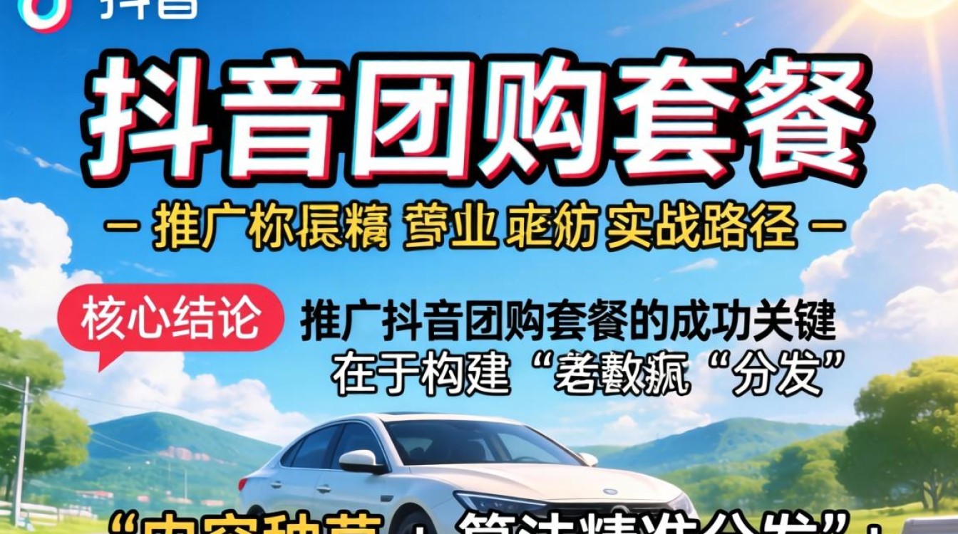 怎么推广抖音团购套餐呢