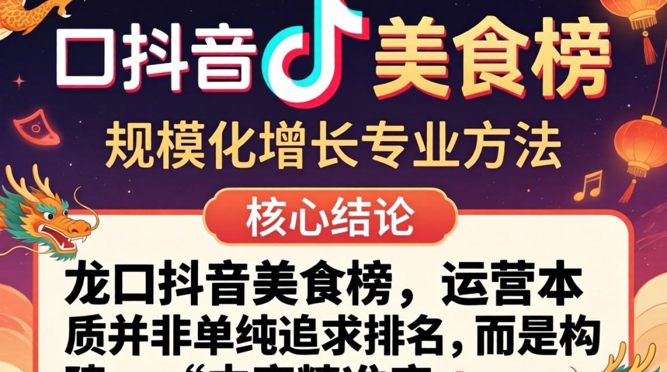 龙口抖音美食榜排名方法