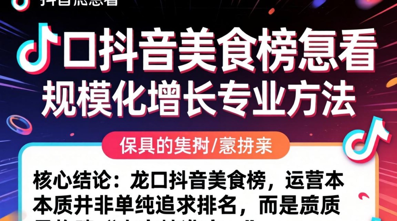 龙口抖音美食榜排名方法