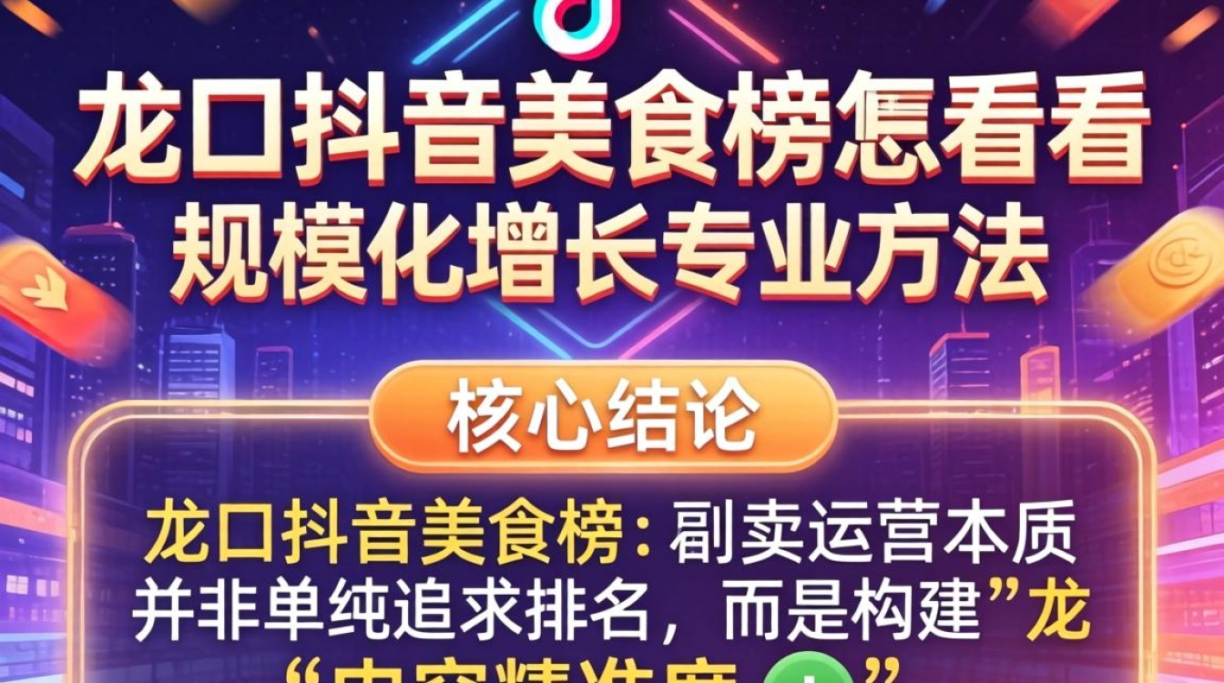 龙口抖音美食榜排名方法