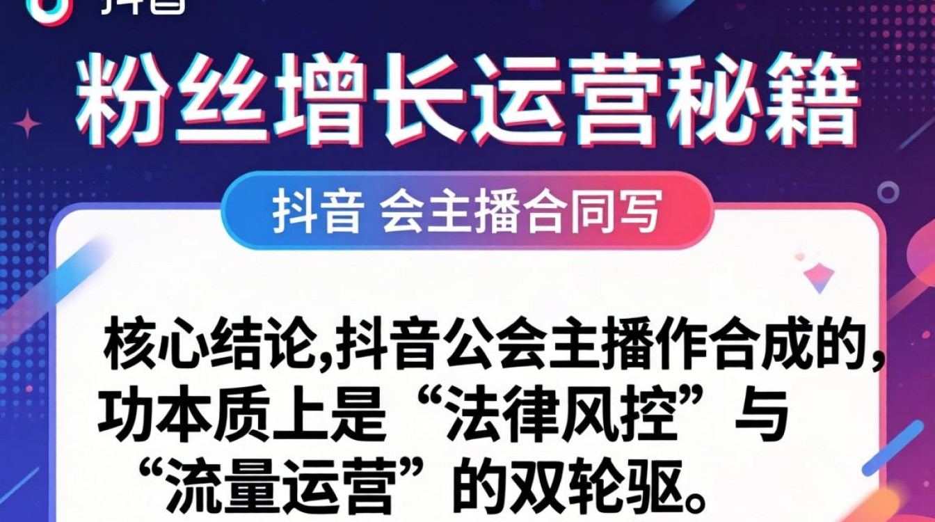 抖音公会主播合同怎么写