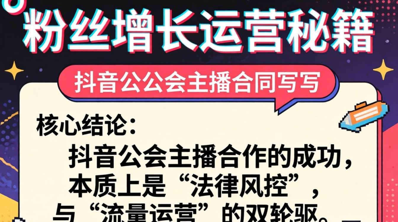 抖音公会主播合同怎么写