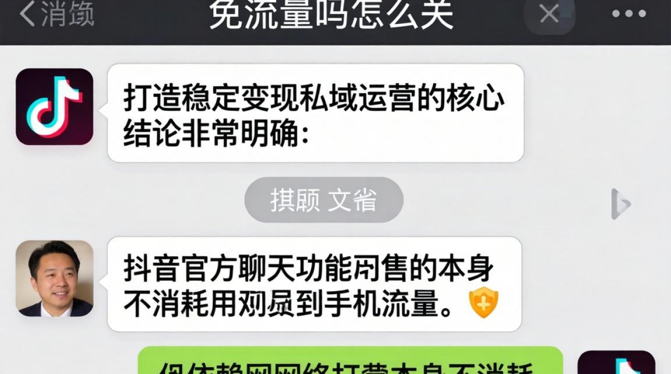 抖音聊天免流量设置技巧与私域稳定变现运营