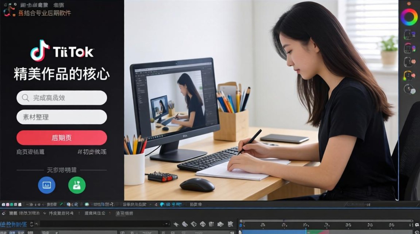 如何登录网页版 TikTok 完成精美作品