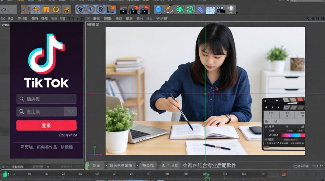 如何登录网页版 TikTok 完成精美作品