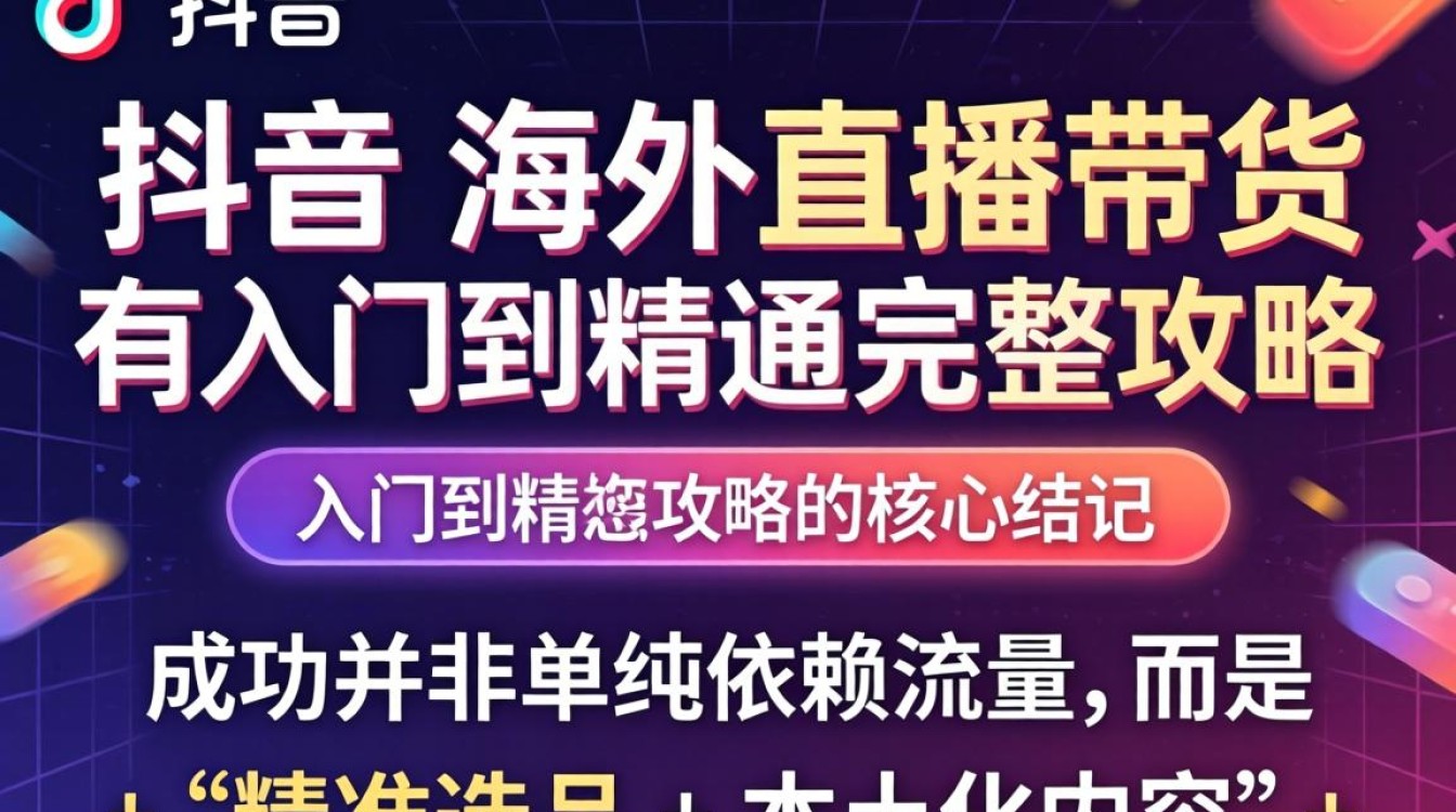TikTok 海外直播带货从入门到精通完整攻略