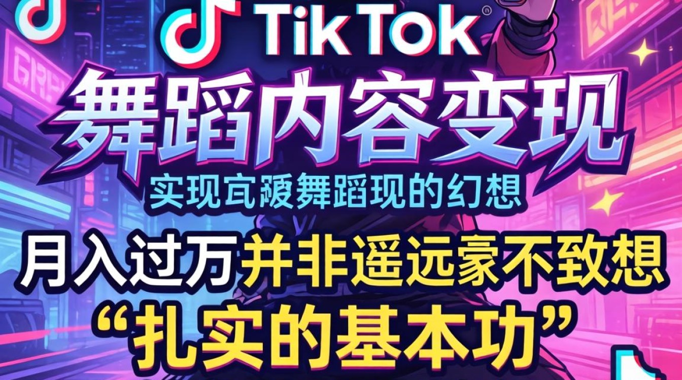 TikTok 舞蹈基本功变现技巧