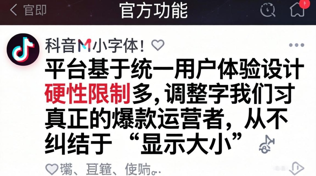 抖音评论字体大小调整方法