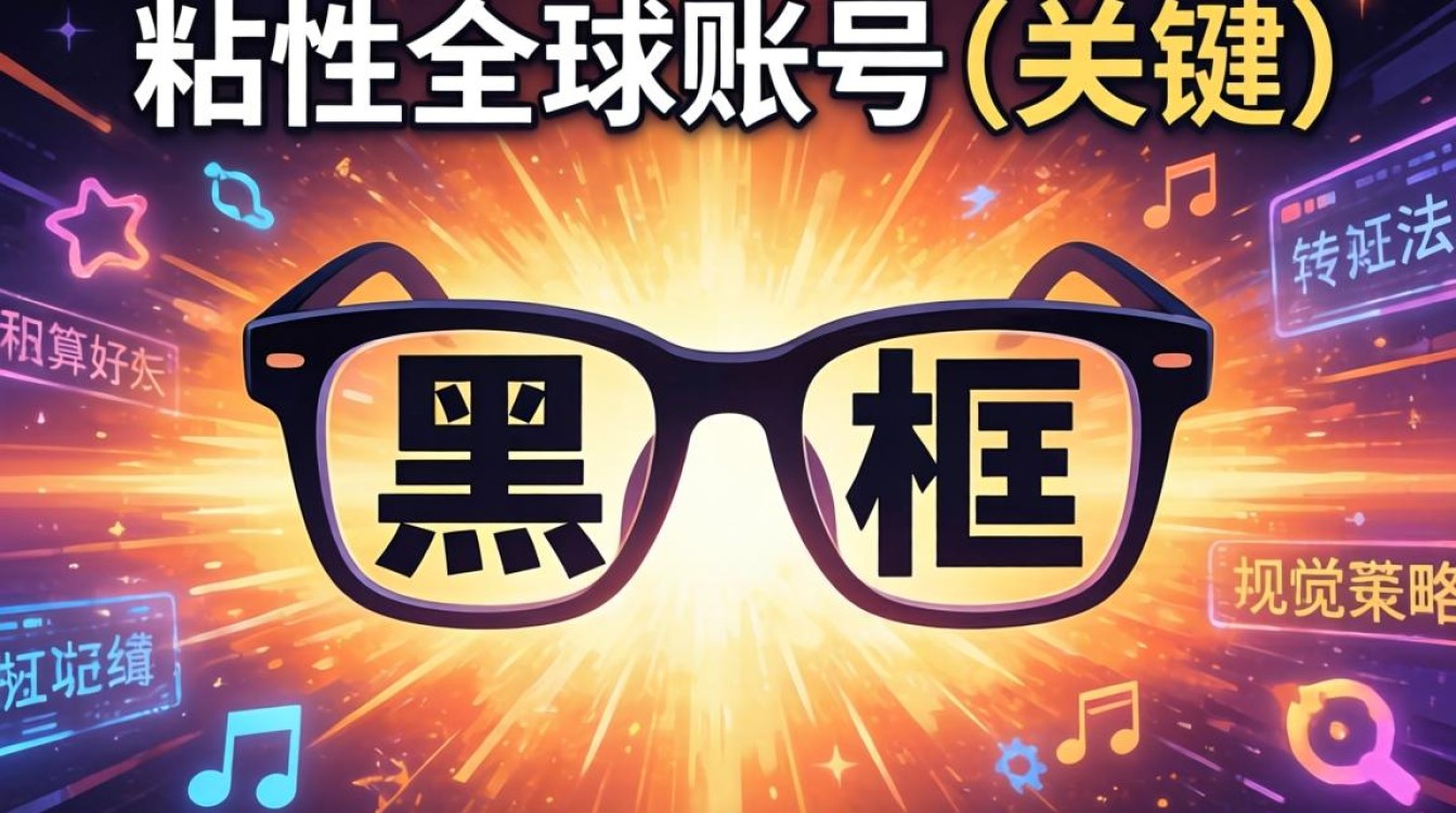 TikTok 黑框眼镜女全球账号粉丝增长秘籍