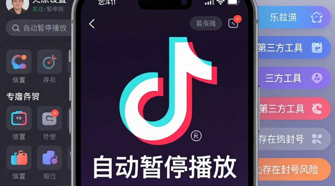 怎么让抖音自己暂停播放