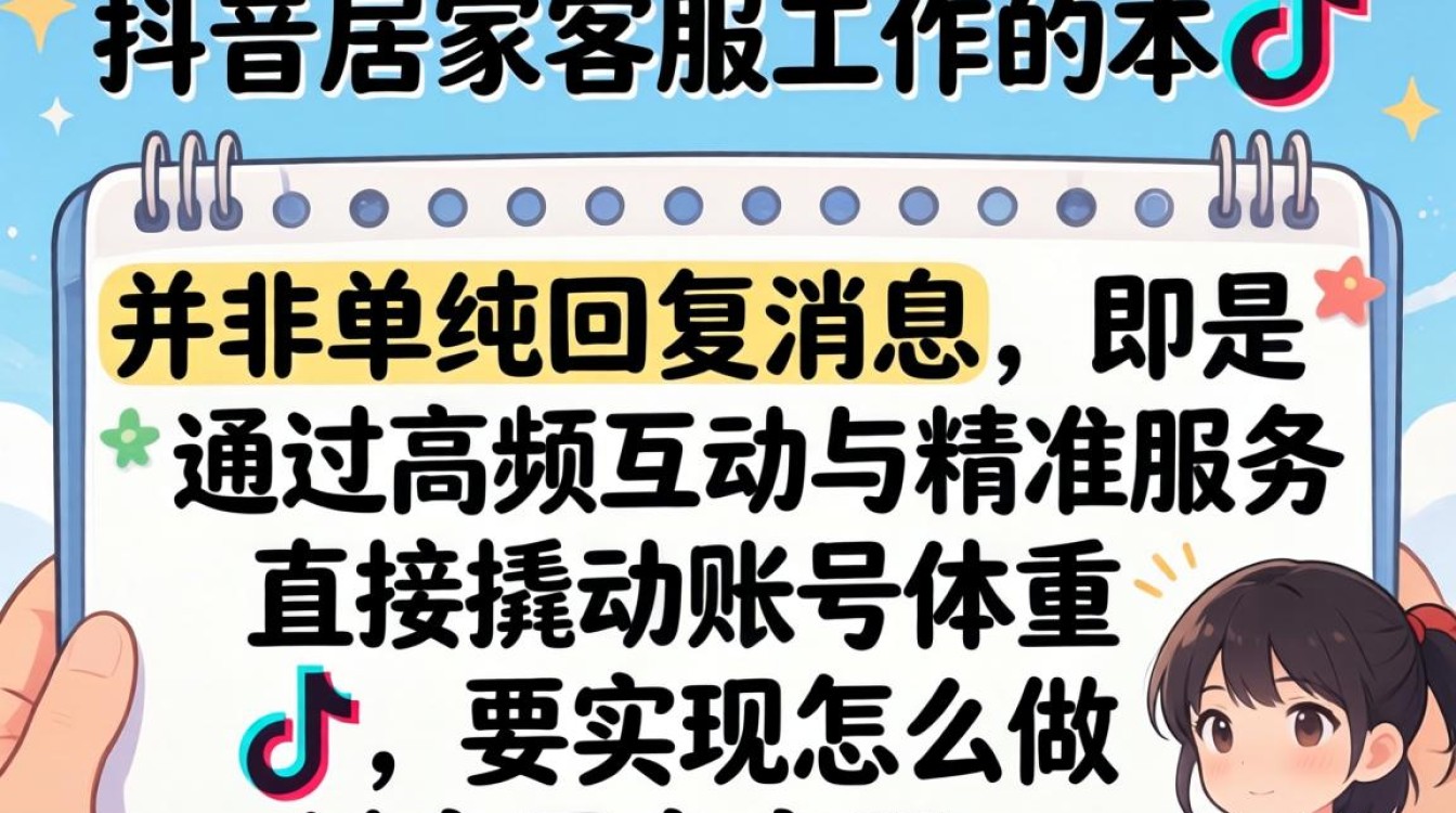 怎么做抖音居家客服工作