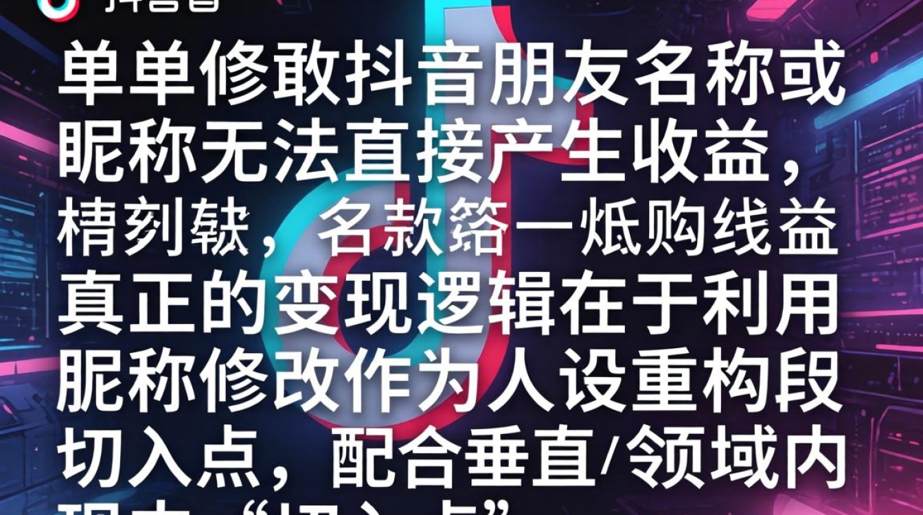 怎么改抖音朋友名称昵称