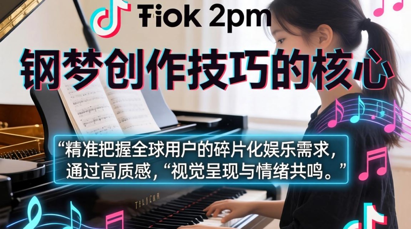 TikTok 2pm 钢琴出海内容创作技巧