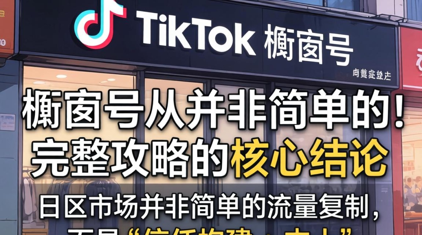 日区TikTok橱窗号从入门到精通完整攻略