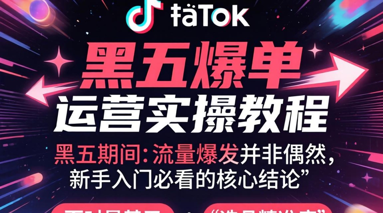TikTok 黑五爆单运营实操教程