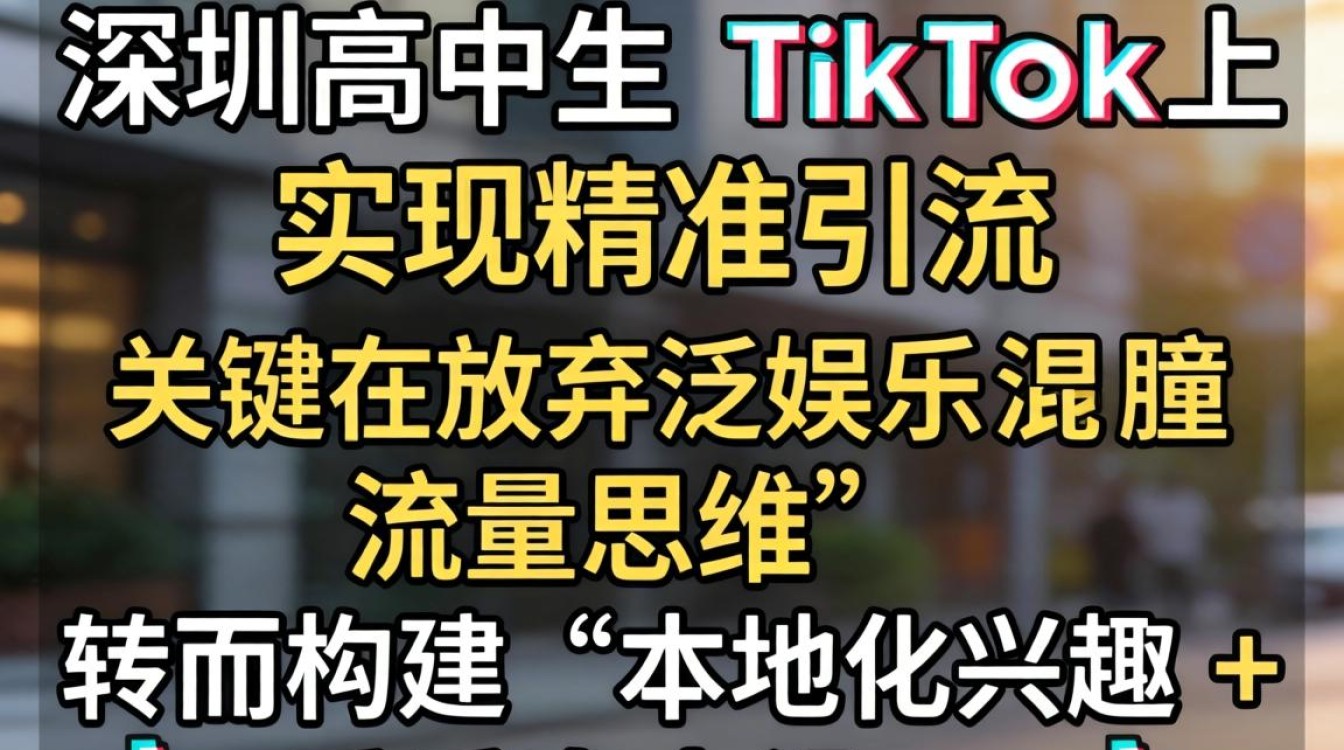深圳高中生tiktok怎么做