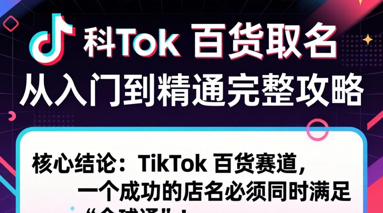 TikTok 百货取名从入门到精通完整攻略