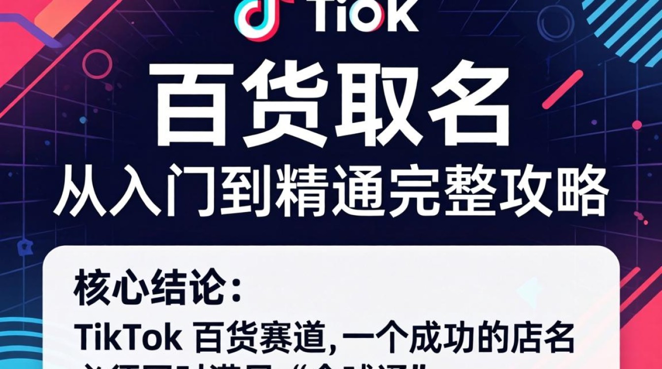 TikTok 百货取名从入门到精通完整攻略