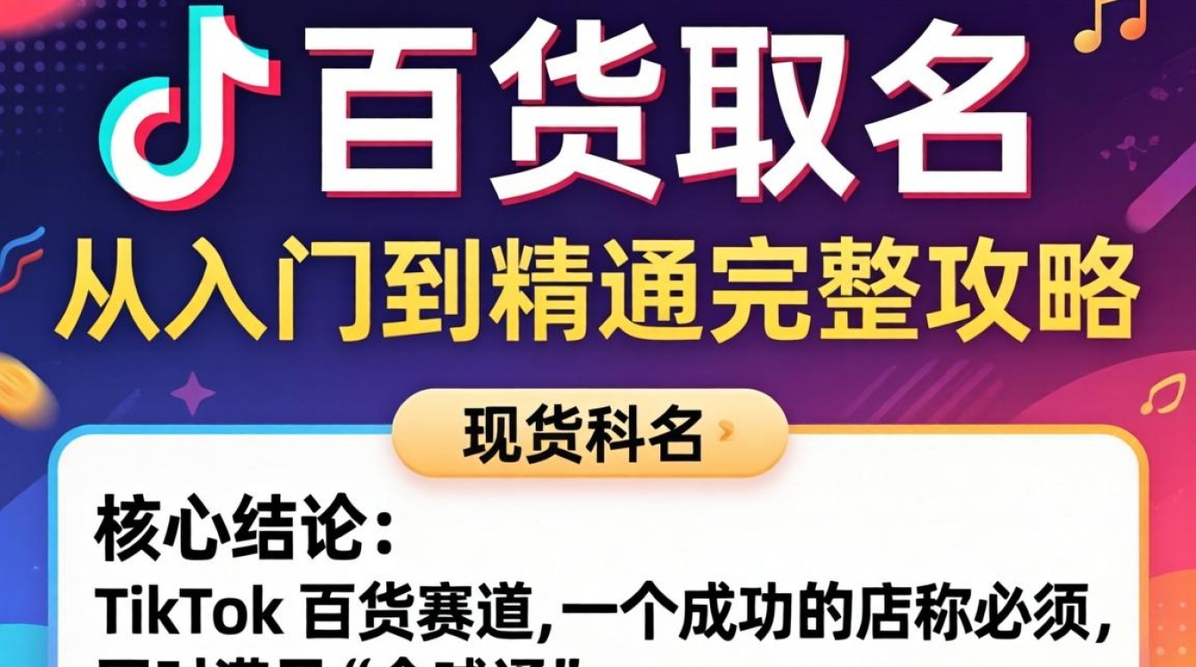 TikTok 百货取名从入门到精通完整攻略