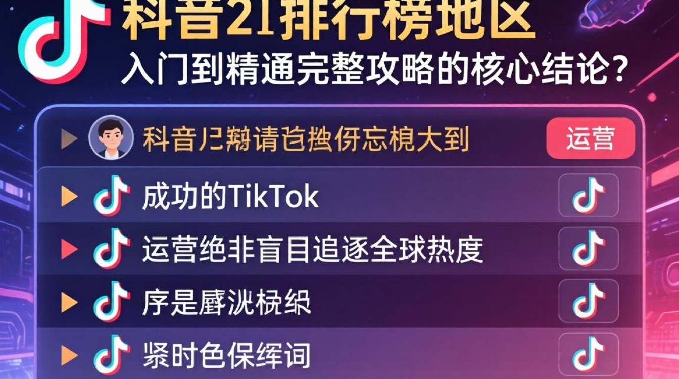 TikTok 排行榜地区从入门到精通完整攻略