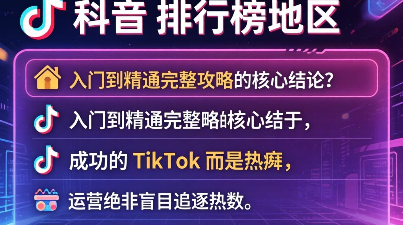 TikTok 排行榜地区从入门到精通完整攻略