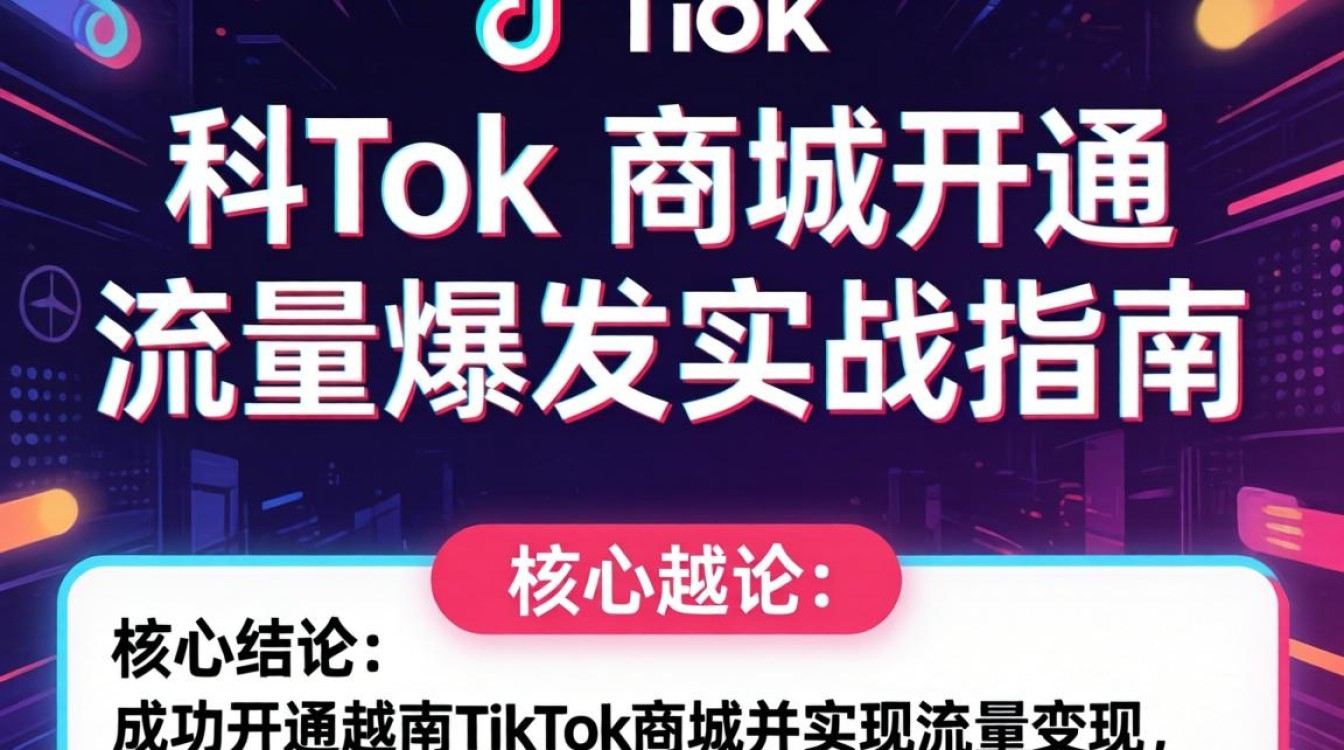 越南TikTok商城开通条件及涨粉攻略