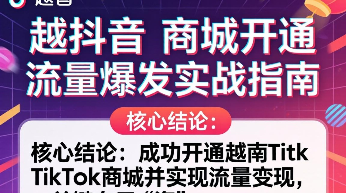 越南TikTok商城开通条件及涨粉攻略