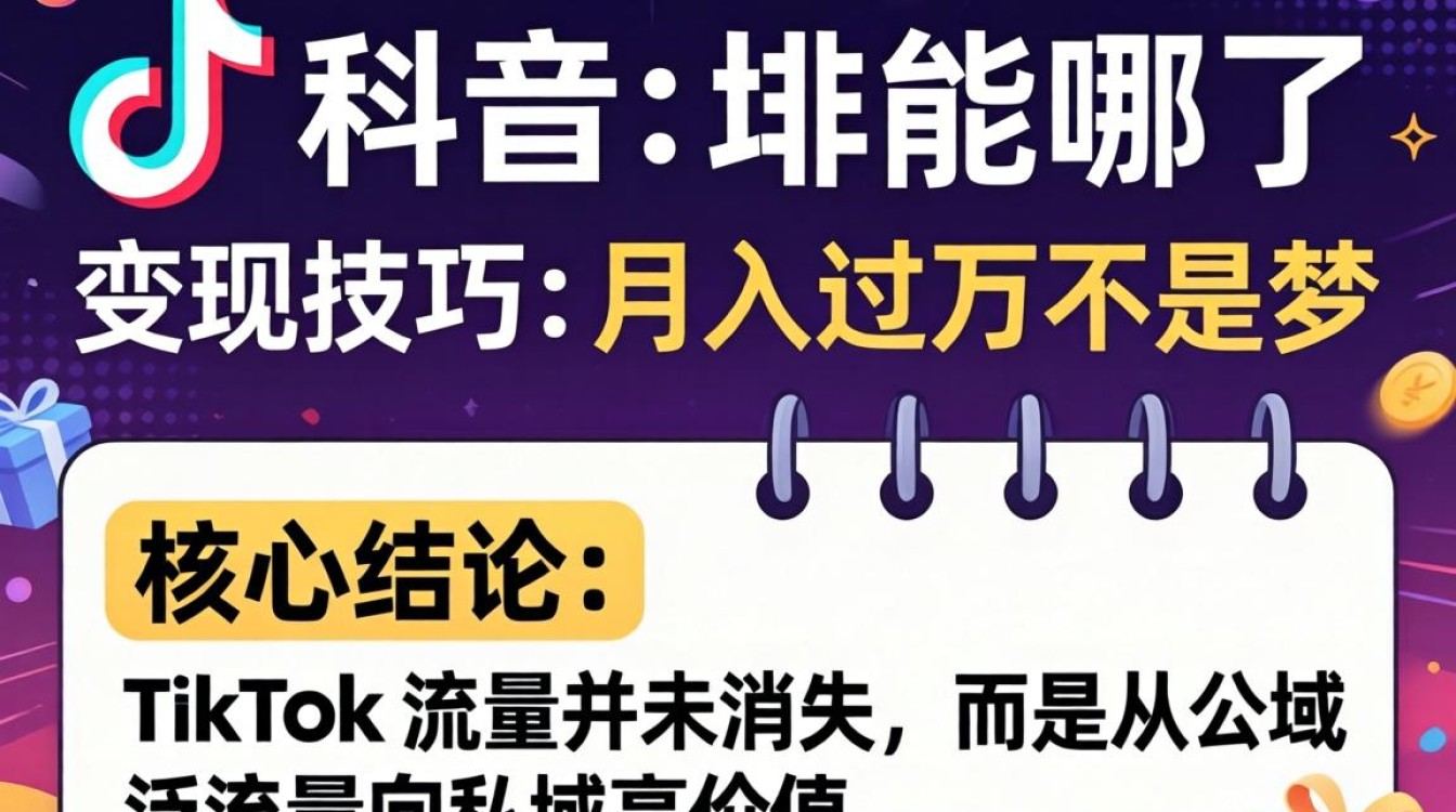 TikTok 变现技巧月入过万