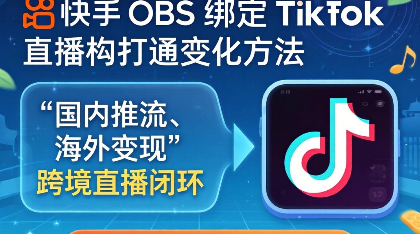 快手 obs 怎么绑定 tiktok 直播