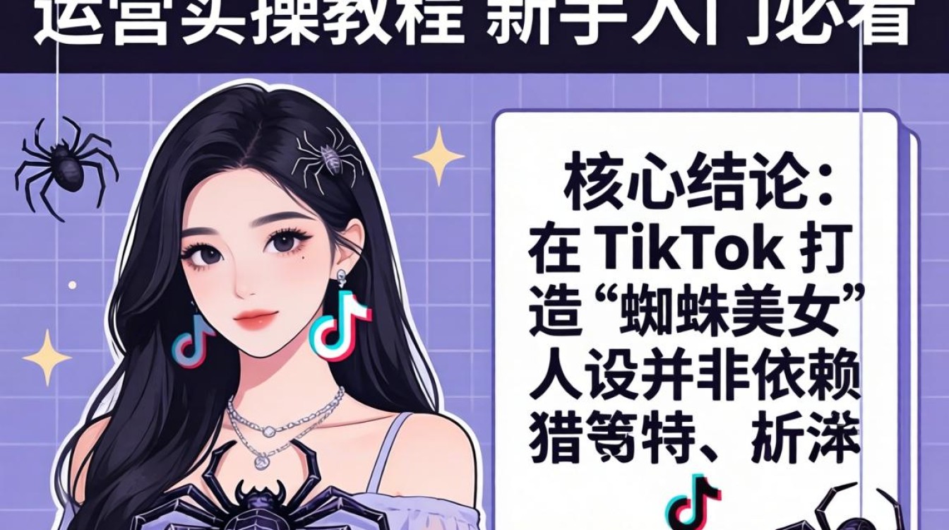 TikTok 上的蜘蛛美女运营实操教程