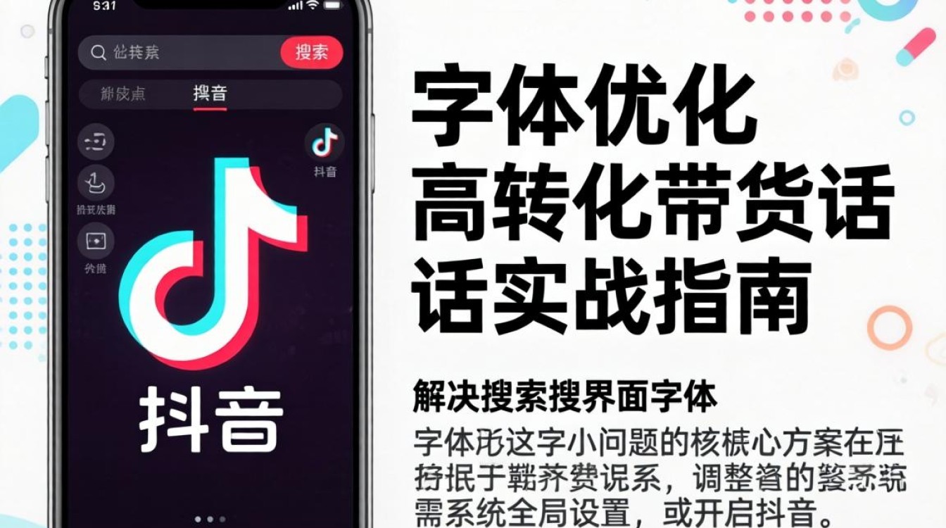 抖音搜索字体放大技巧与带货转化话术