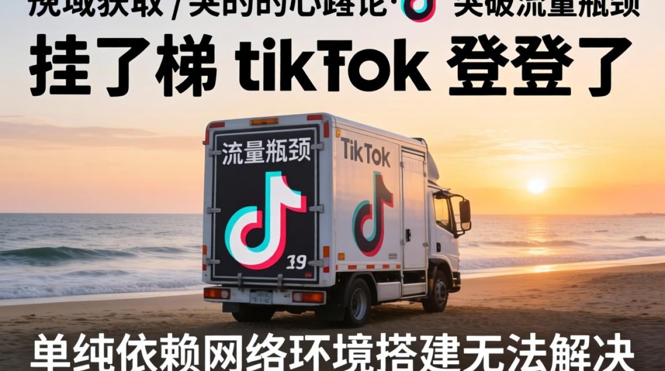 公域获取挂了梯tiktok登不了怎么办