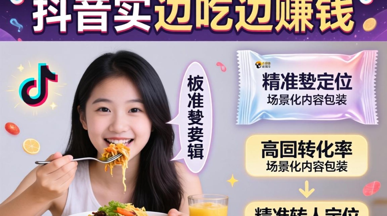 抖音怎么边吃边赚钱的