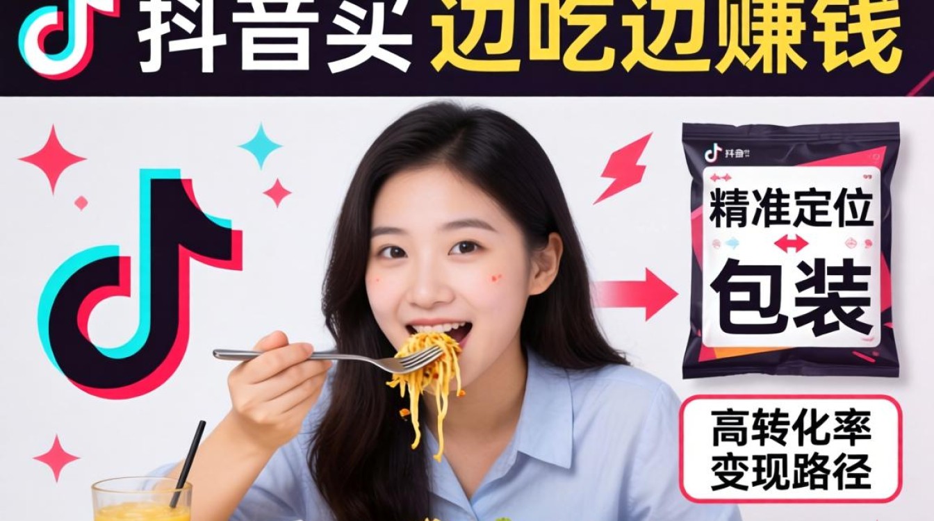 抖音怎么边吃边赚钱的