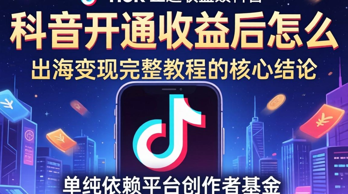 TikTok 开通收益后怎么出海变现