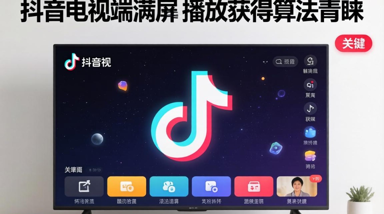 抖音电视全屏设置技巧与流量算法分析