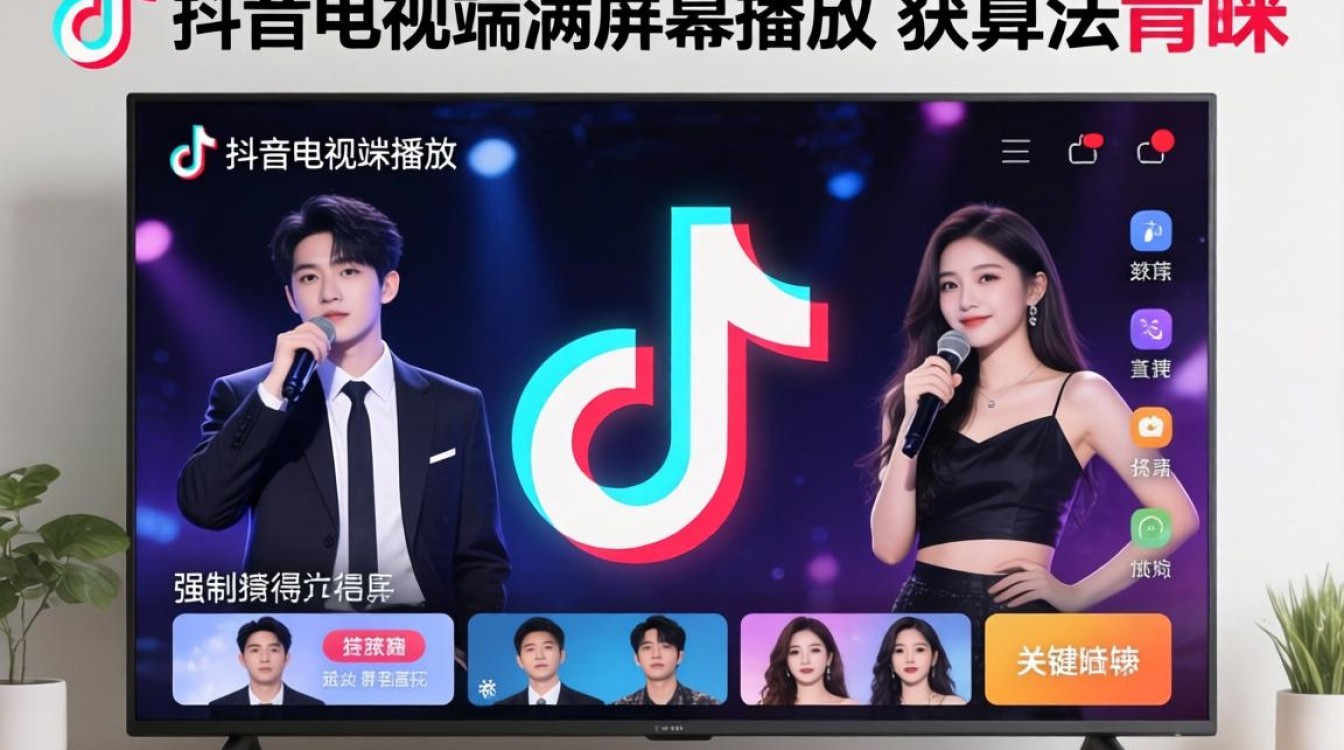 抖音电视全屏设置技巧与流量算法分析