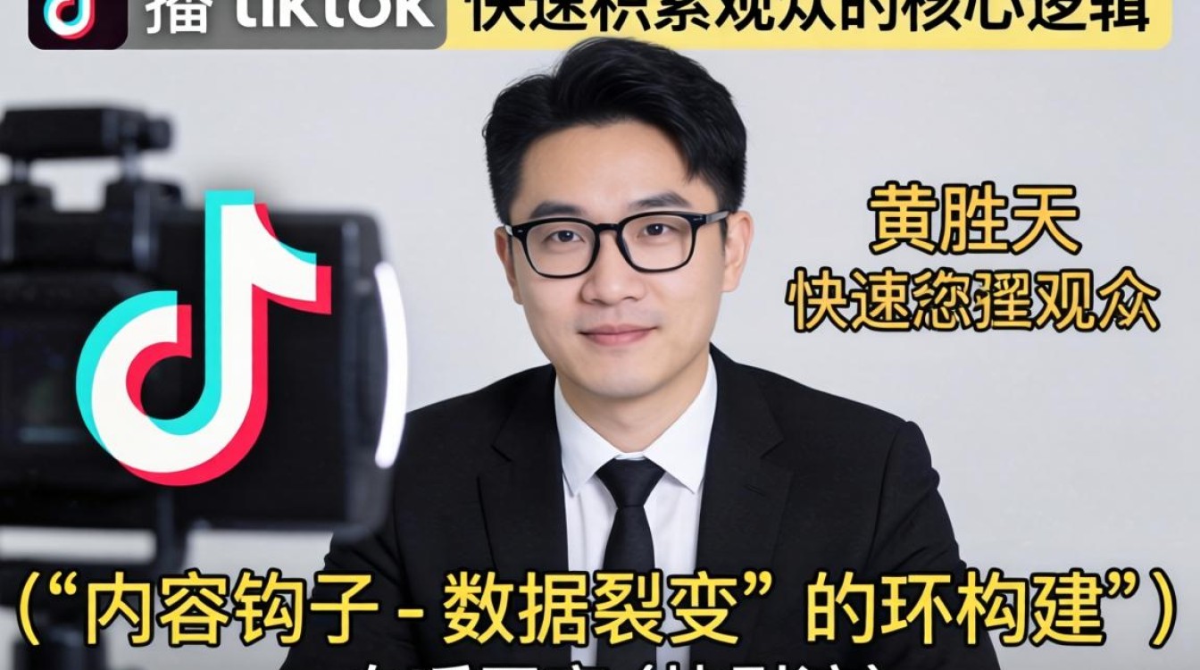 直播引流黄胜天的tiktok快速积累观众