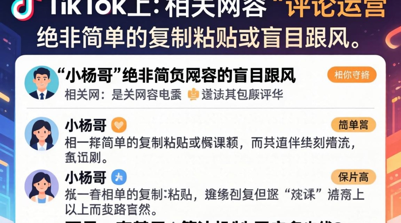 TikTok 评论小杨哥从入门到精通