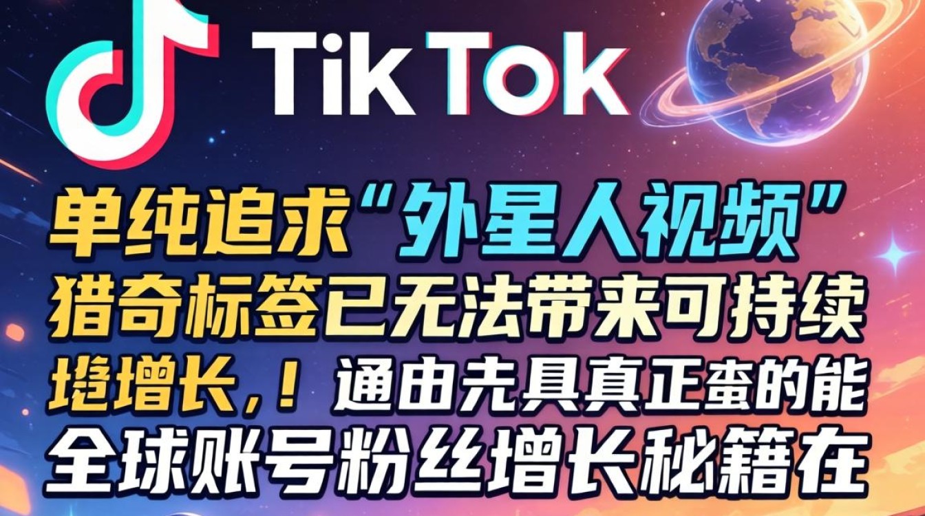 TikTok 外星人视频全球账号粉丝增长秘籍