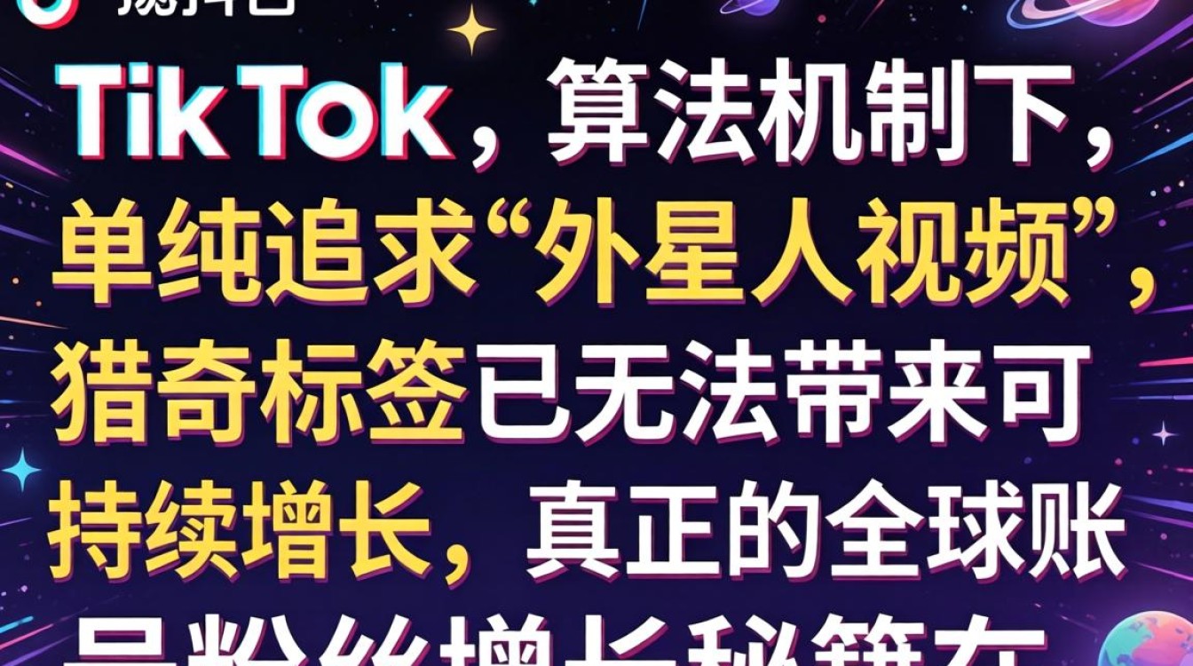 TikTok 外星人视频全球账号粉丝增长秘籍